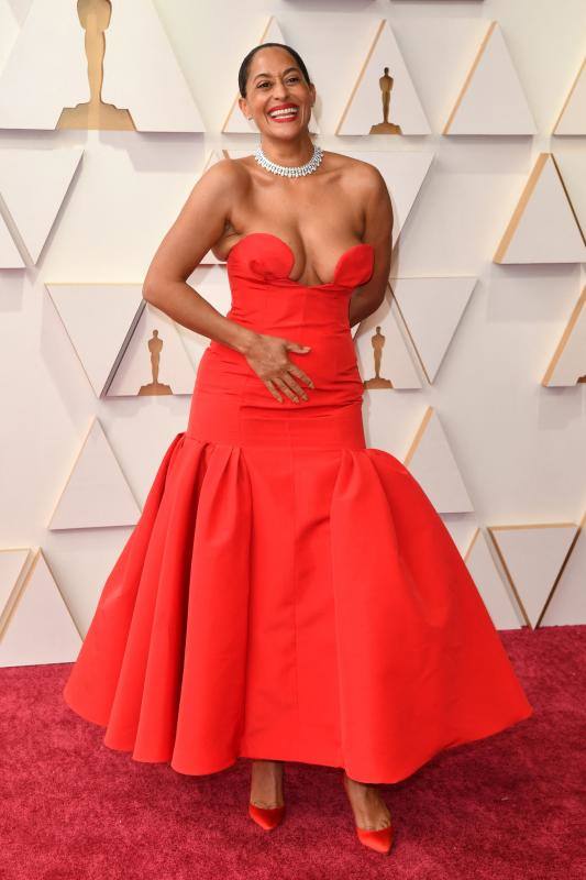 La actriz Tracee Ellis Ross, de Carolina Herrera.