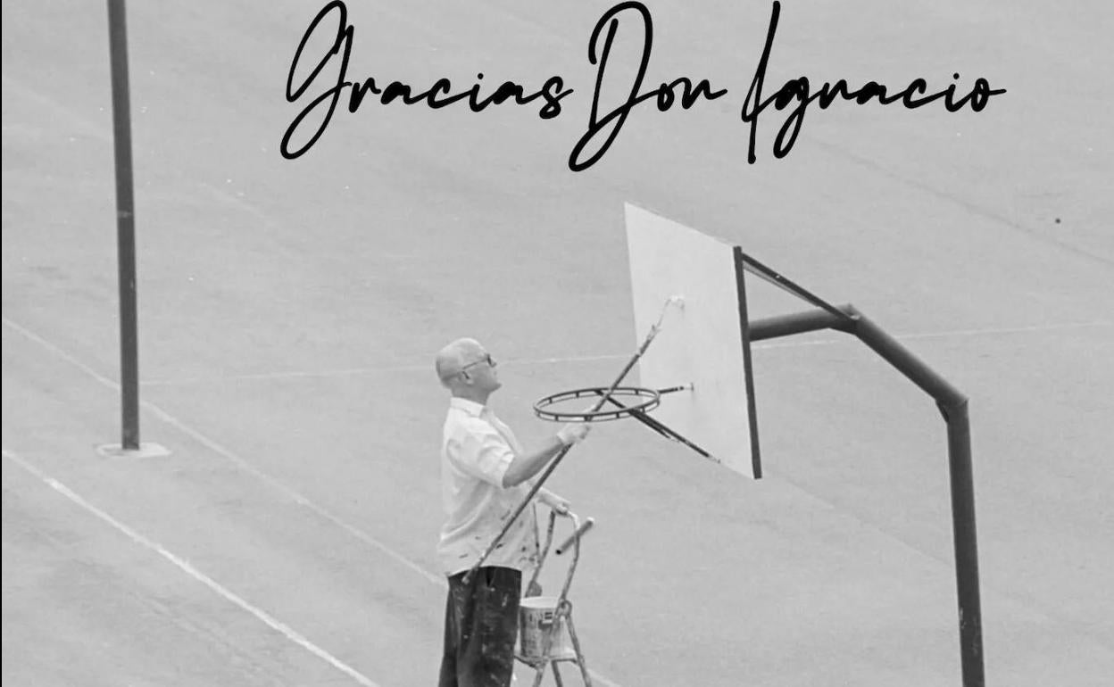 Recordatorio del colegio Marianistas en agradecimiento a Ignacio Teixidor..