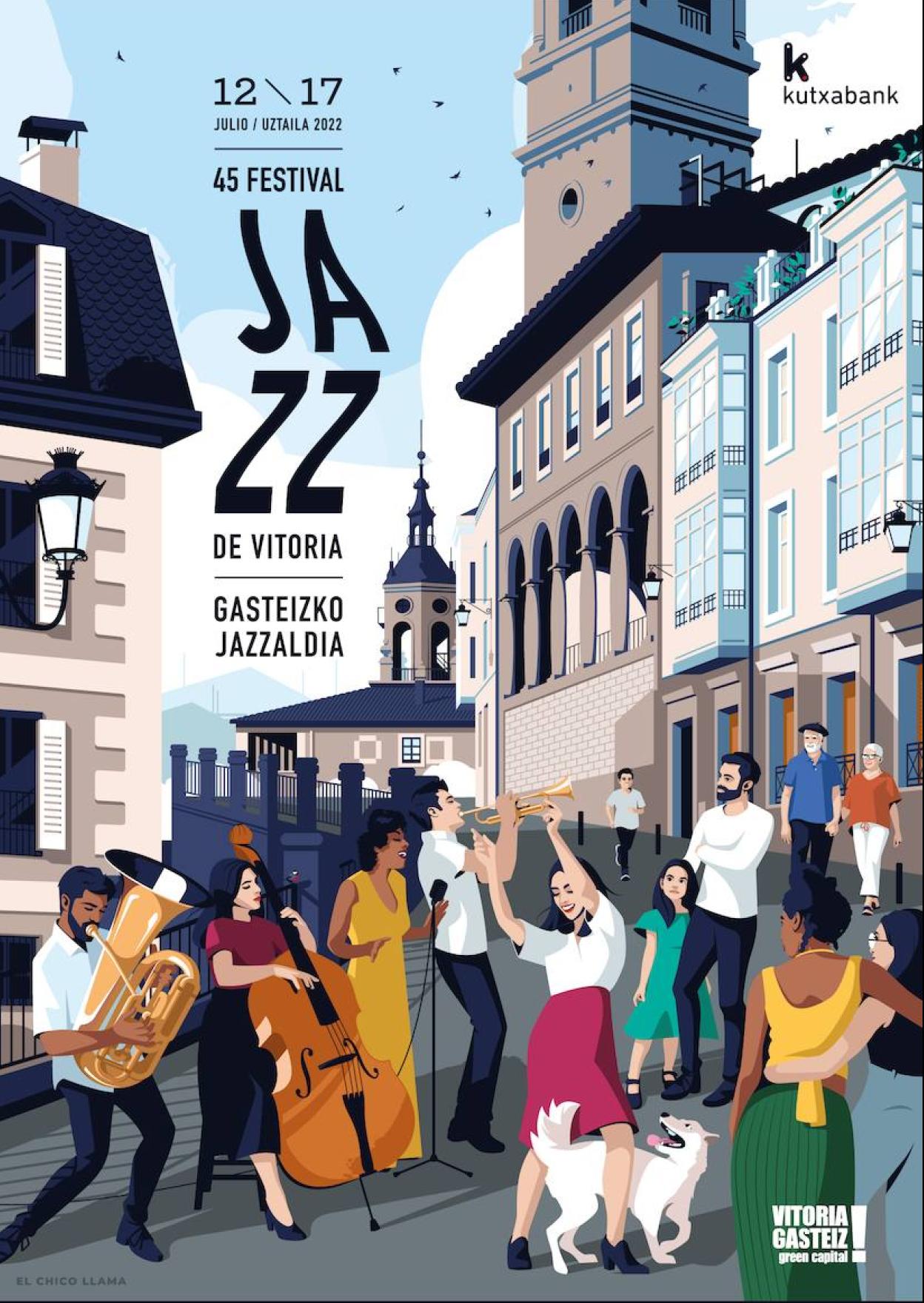 Imagen para la nueva edición del Festival de Jazz de Vitoria.