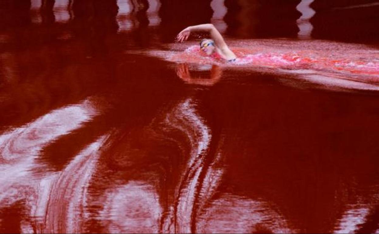 Ruta Meylutyte, durante su perfomance. 