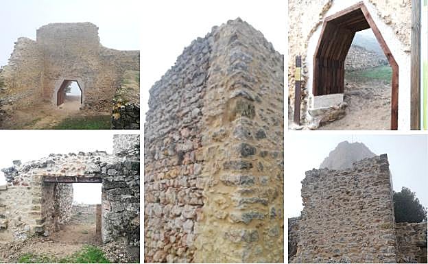 Imágenes del castillo de Ocio tras las obras de consolidación realizadas por la Diputación. 