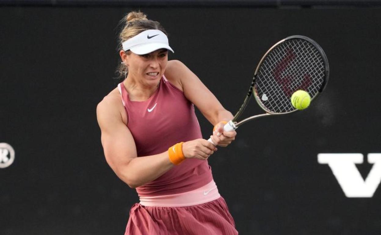 Paula Badosa, durante el pasado Open de Charleston. 