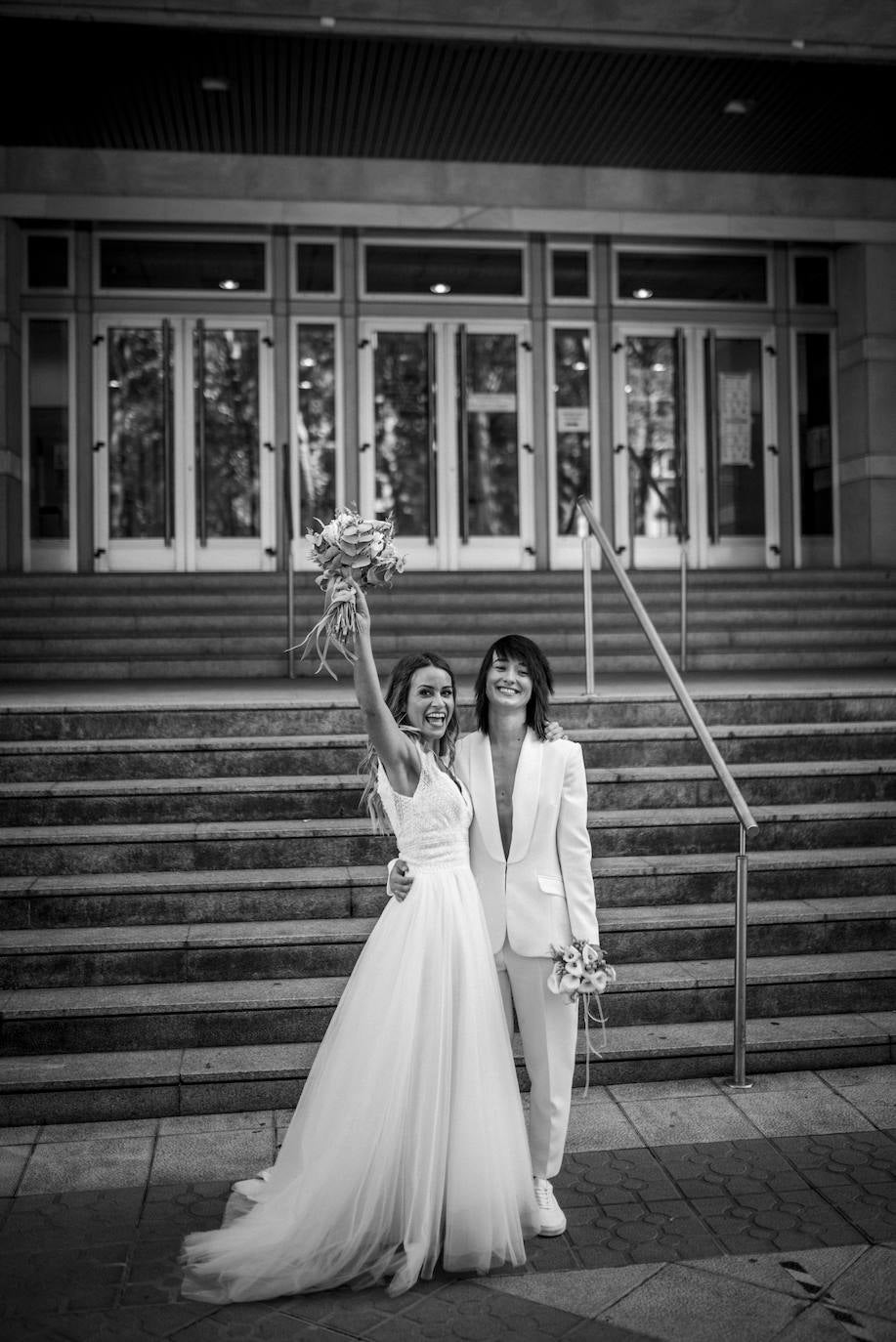 Fotos: La boda de Maider y Alba en el Mercado de La Ribera: dos novias auténticas