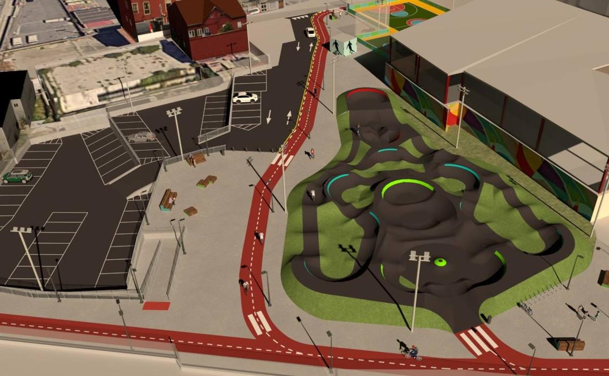 Arrancan las obras para cambiar ruinas por deporte en Punta Zorroza