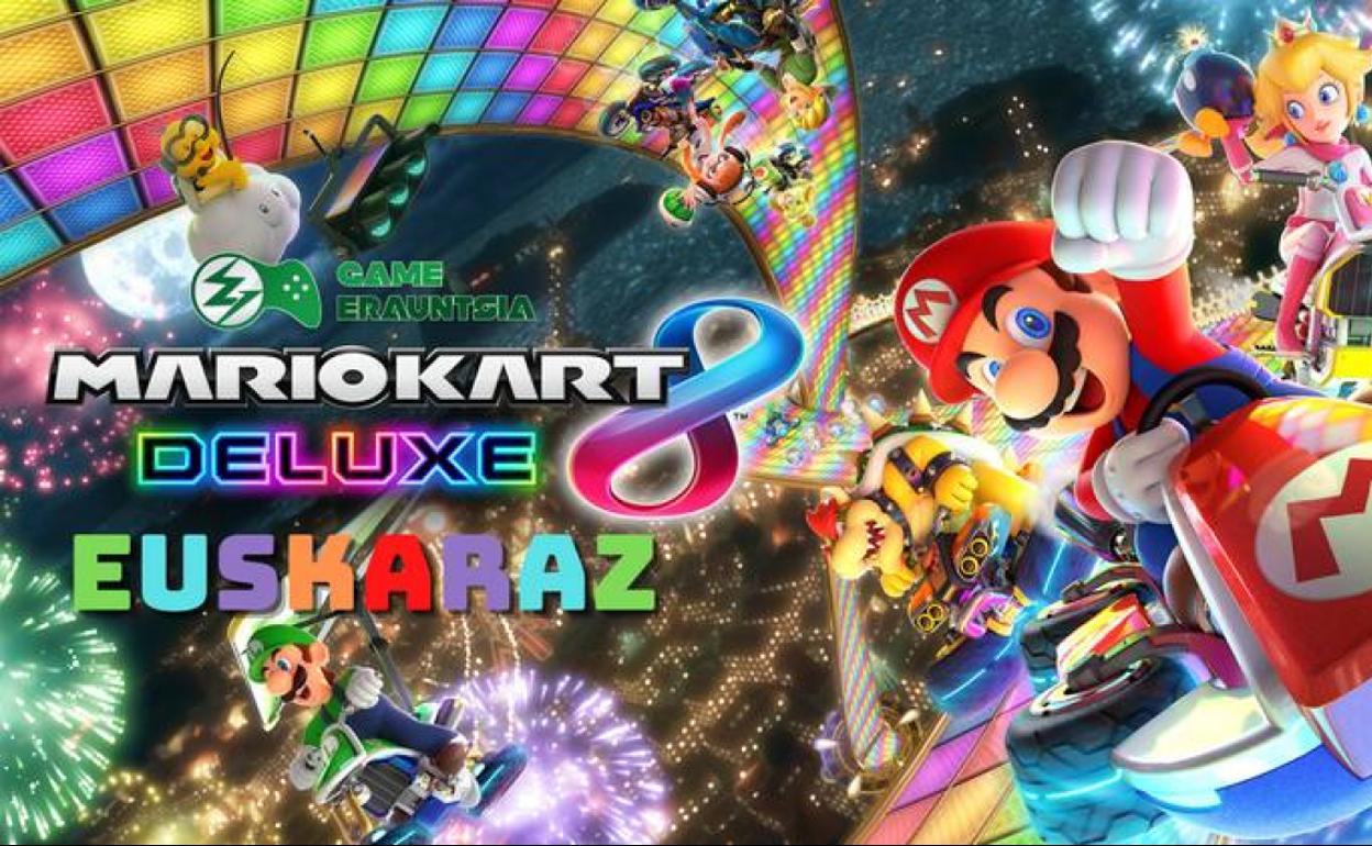 Mario Kart 8 Deluxe arrakastatsua euskaratu du Game Erauntsia Elkarteak