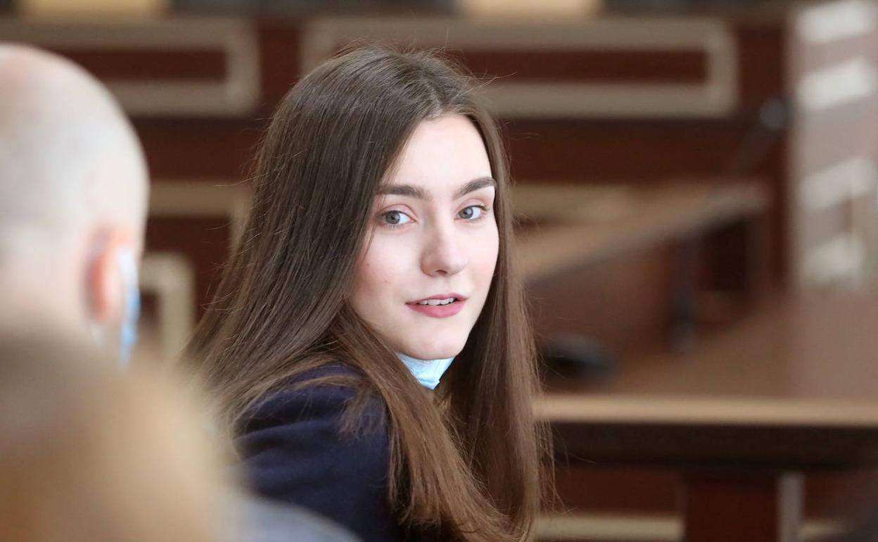 Sofia Sapega, durante el juicio.