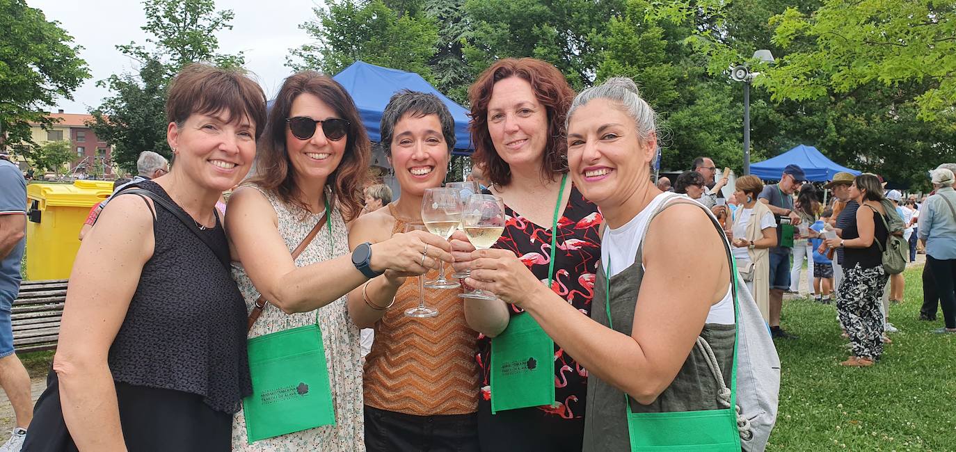 Estas amurrianas volvieron al Txakoli Eguna después de 15 años. 