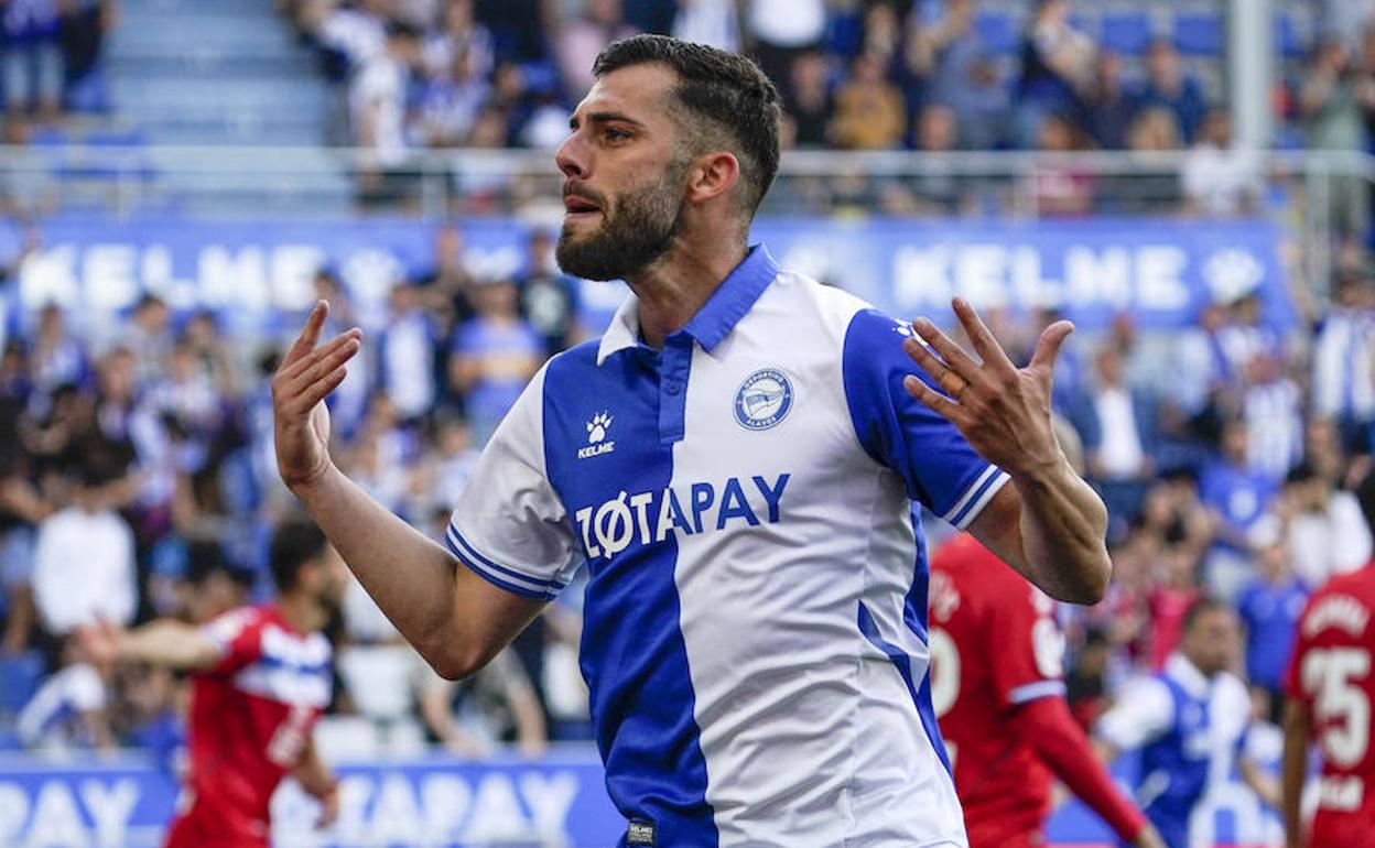 Rioja, en un encuentro de esta temporada. 