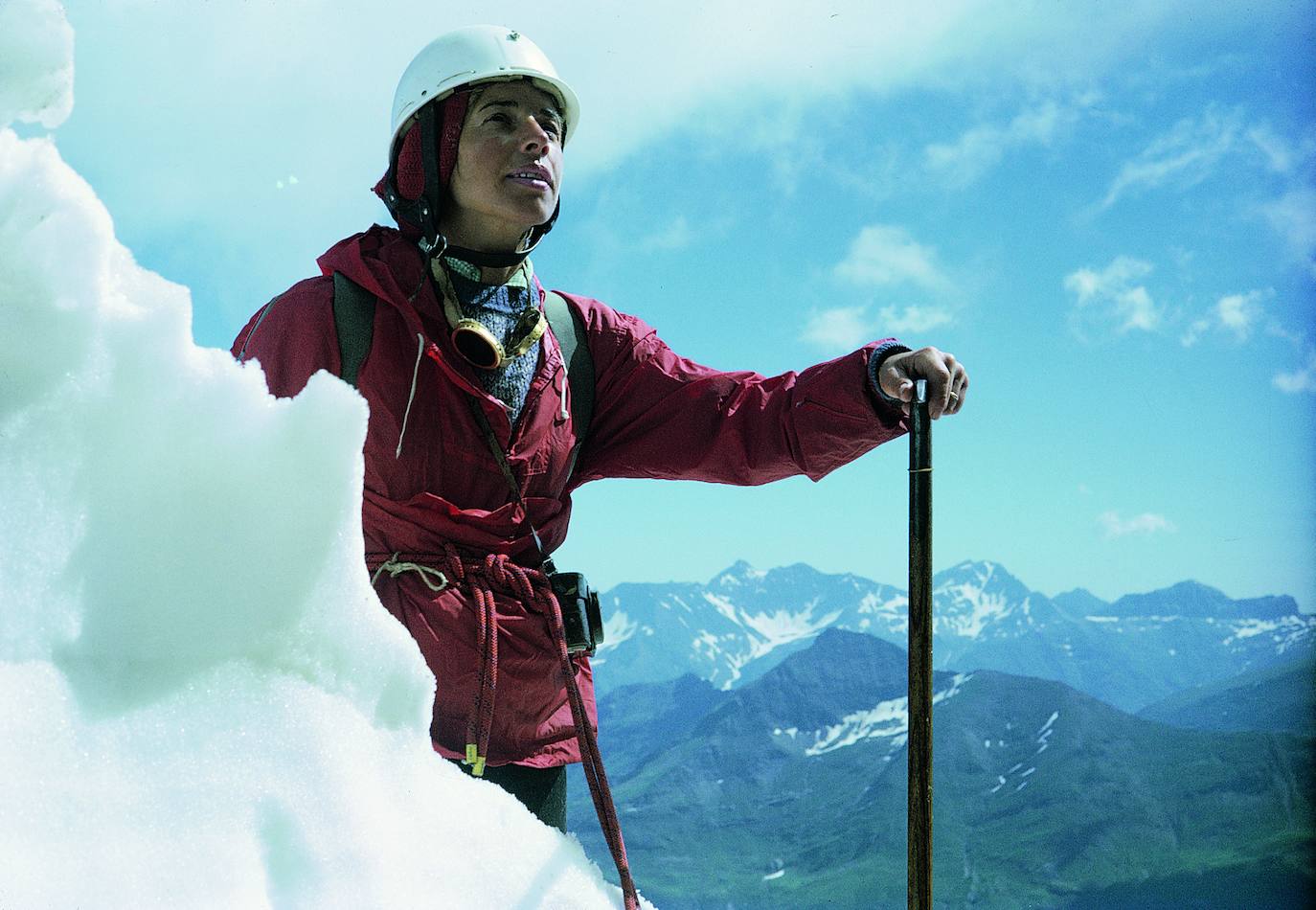 Loli López Goñi, pionera del alpinismo vasco femenino. 