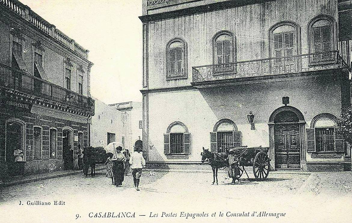 Estampa de la ciudad marroquí que conoció la expedición albiazul. 