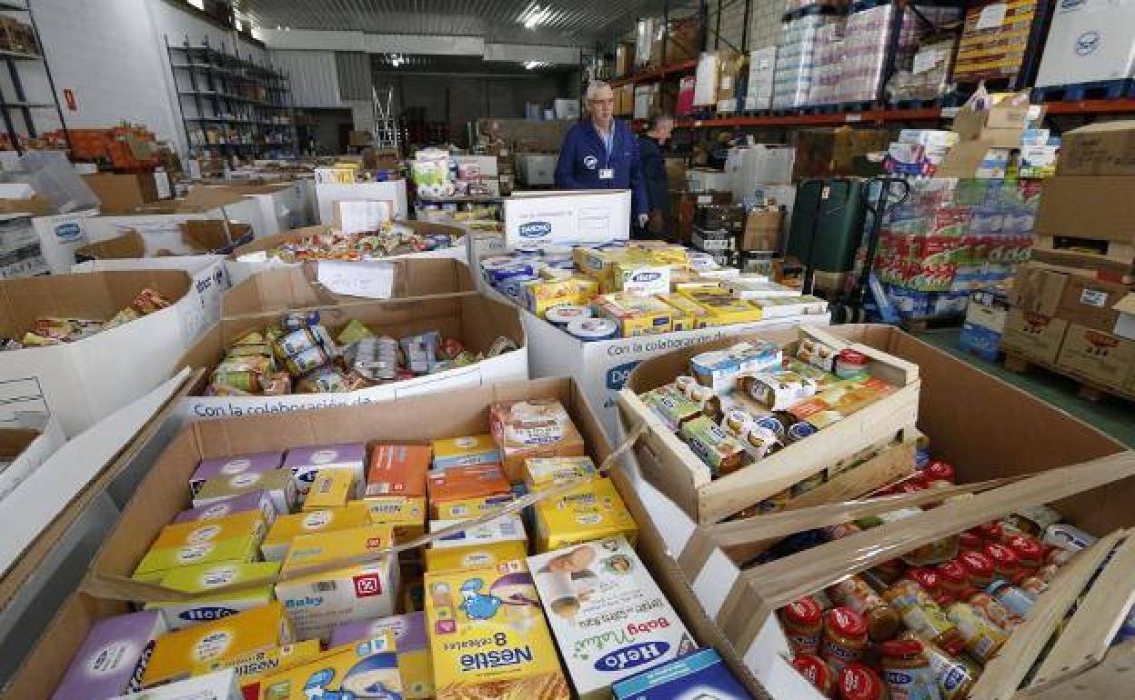 Productos del Banco de Alimentos.