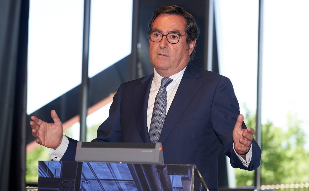 Antonio Garamendi, durante su intervención.