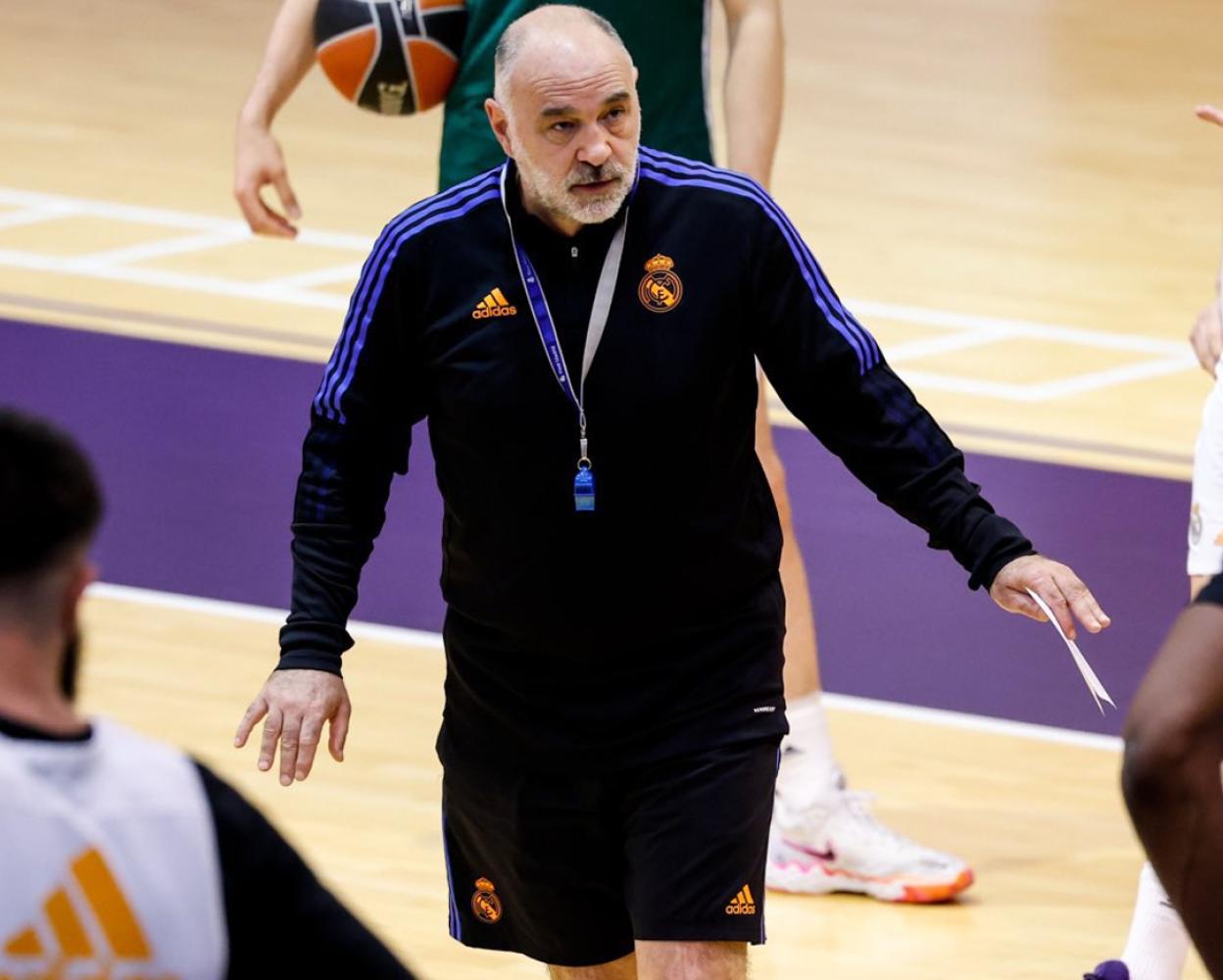 Laso, en su vuelta a los entrenamientos.