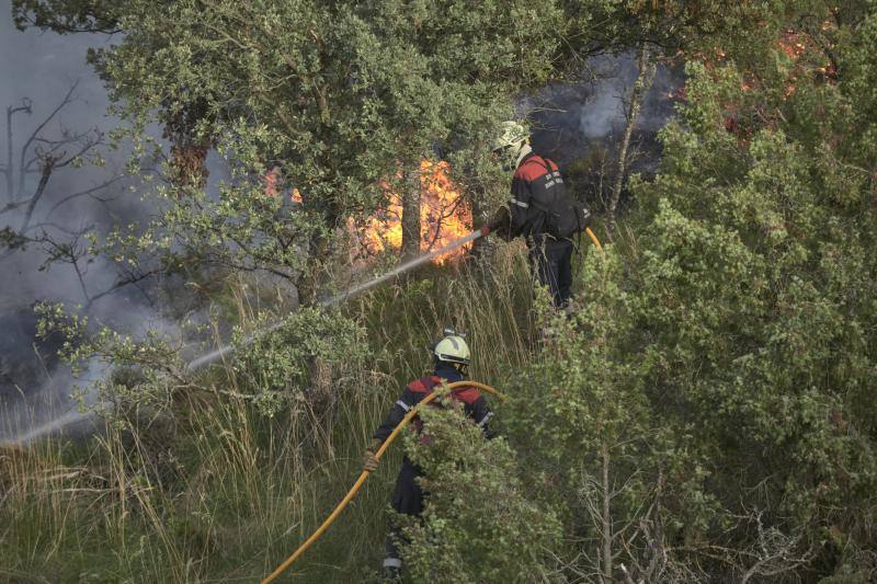 Fotos: Navarra arde por el calor extremo