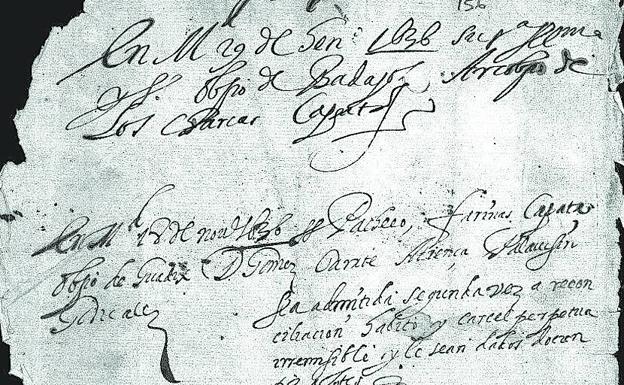 Imagen de la sentencia contra Paula de Eguiluz. 