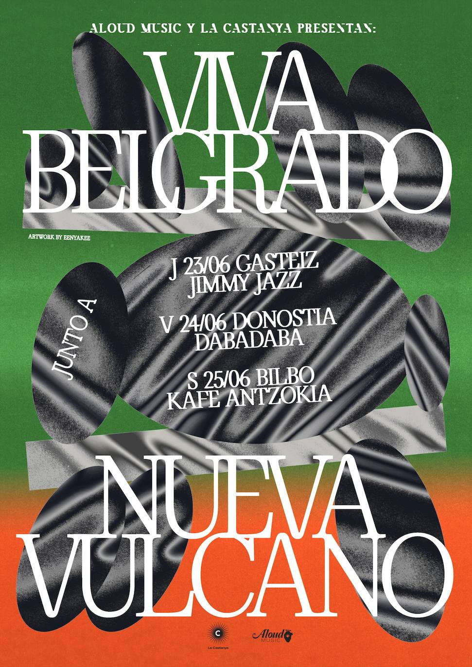 Imagen - Cartel de la mini-gira conjunta de Nueva Vulcano y Viva Belgrado. 