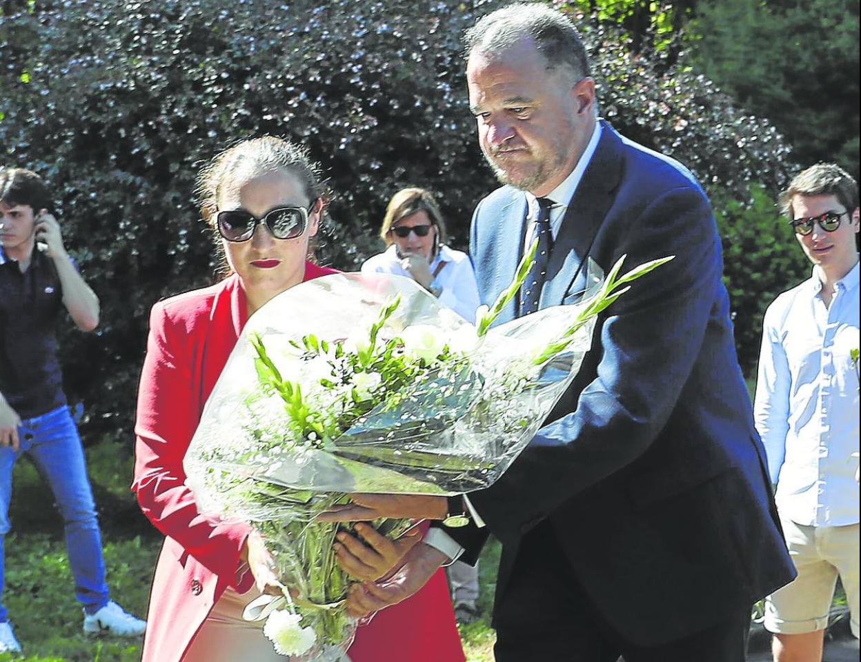 Carlos Iturgaiz, durante el homenaje a Manuel Zamarreño de la semana pasada. 