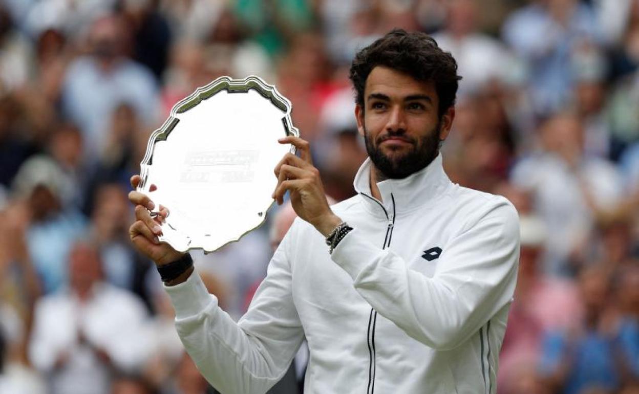 Matteo Berrettini es el actual subcampeón de Wimbledon. 