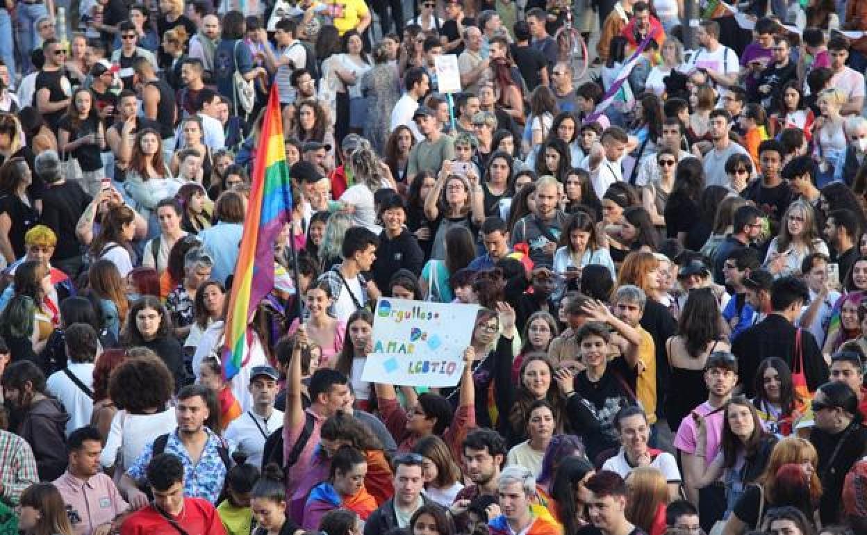 LMiles de personas han participado en la marcha del orgullo LGTBI. 