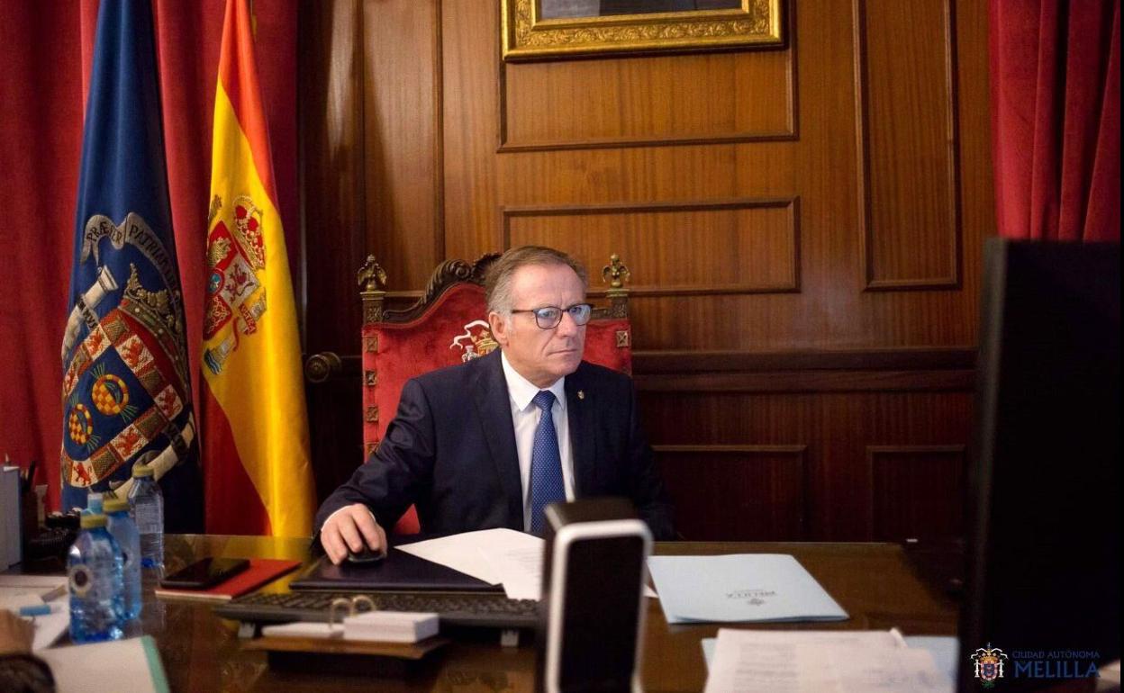 El Presidente de la ciudad autónoma de Melilla, Eduardo de Castro. 