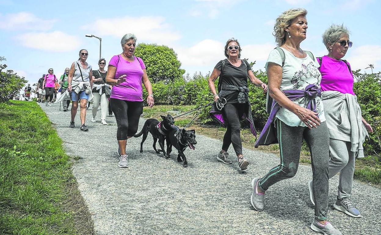 Participantes de la Marcha Green.