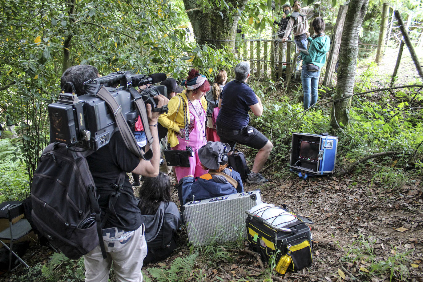 Fotos: Las imágenes del rodaje en Llodio del primer largometraje de Estíbaliz Urresola