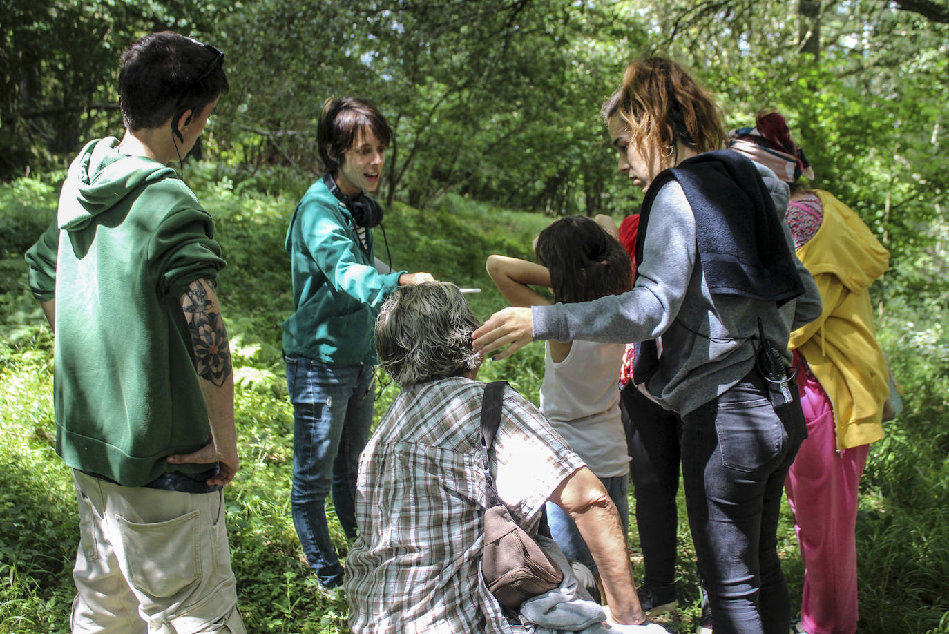 Fotos: Las imágenes del rodaje en Llodio del primer largometraje de Estíbaliz Urresola