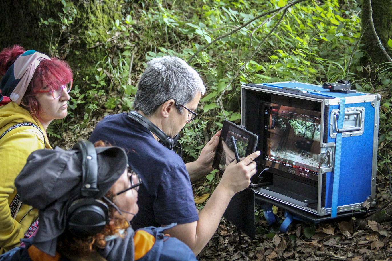 Fotos: Las imágenes del rodaje en Llodio del primer largometraje de Estíbaliz Urresola