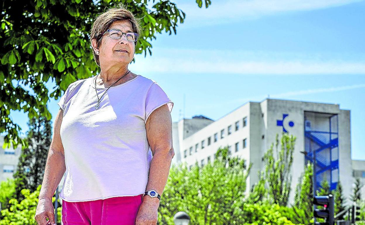 Hosanna Parra lleva 23 años al frente del Colegio Oficial de Enfermería de Álava.