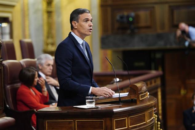 Sánchez, en un momento de su intervención.