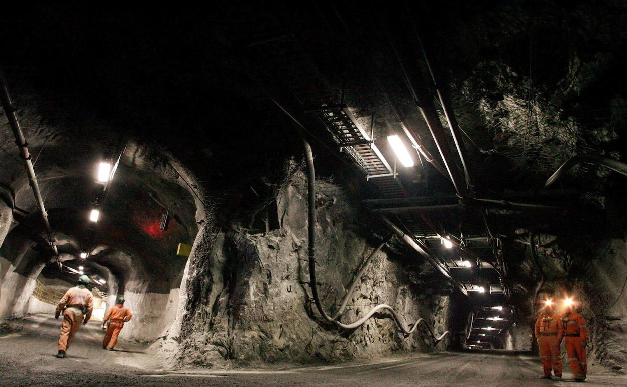 Mina de cobre en Chile. 