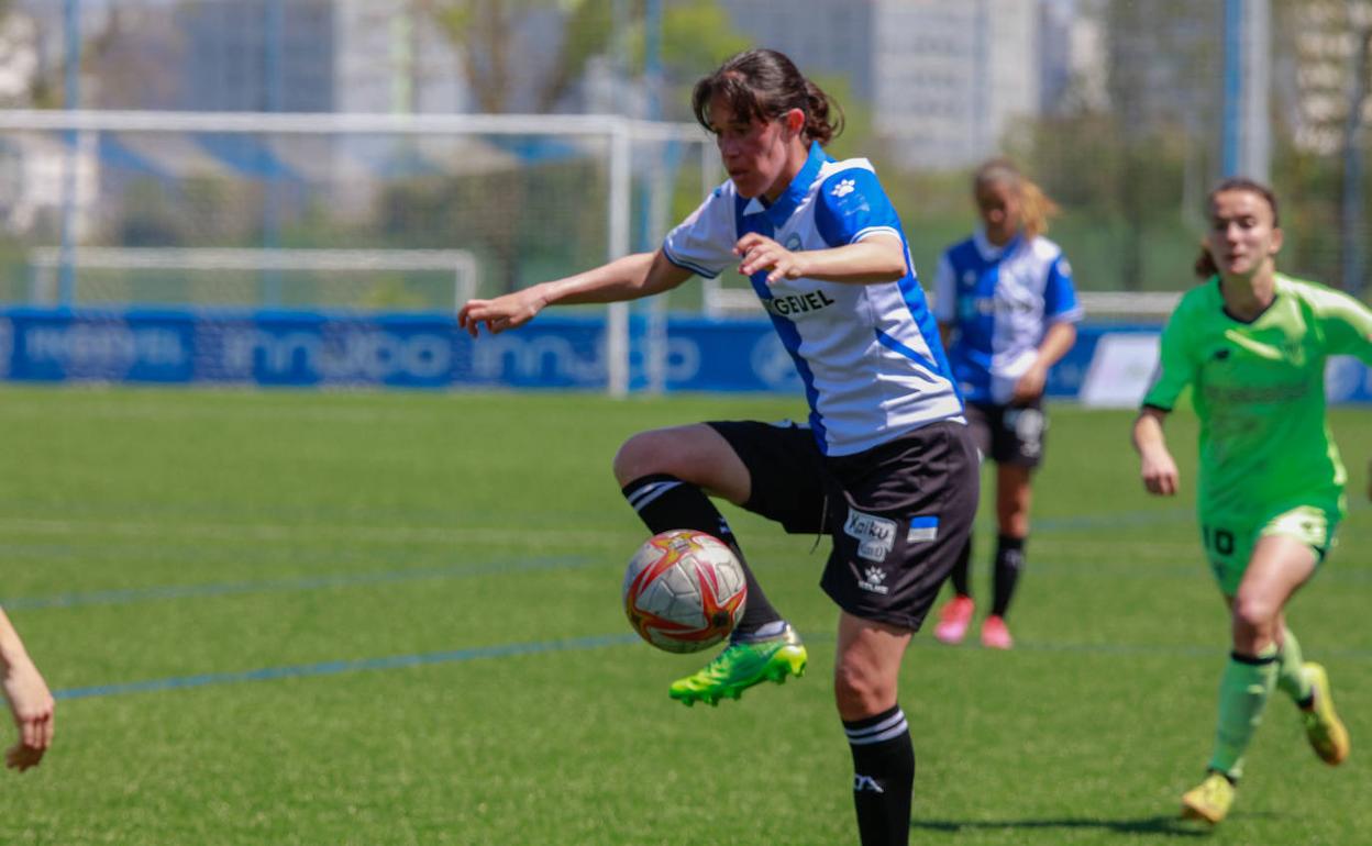 Miriam, en un encuentro de la temporada pasada. 