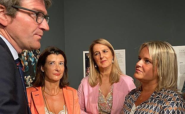 Mari Mar Blanco, con Gorka Urtaran esta mañana de jueves. 