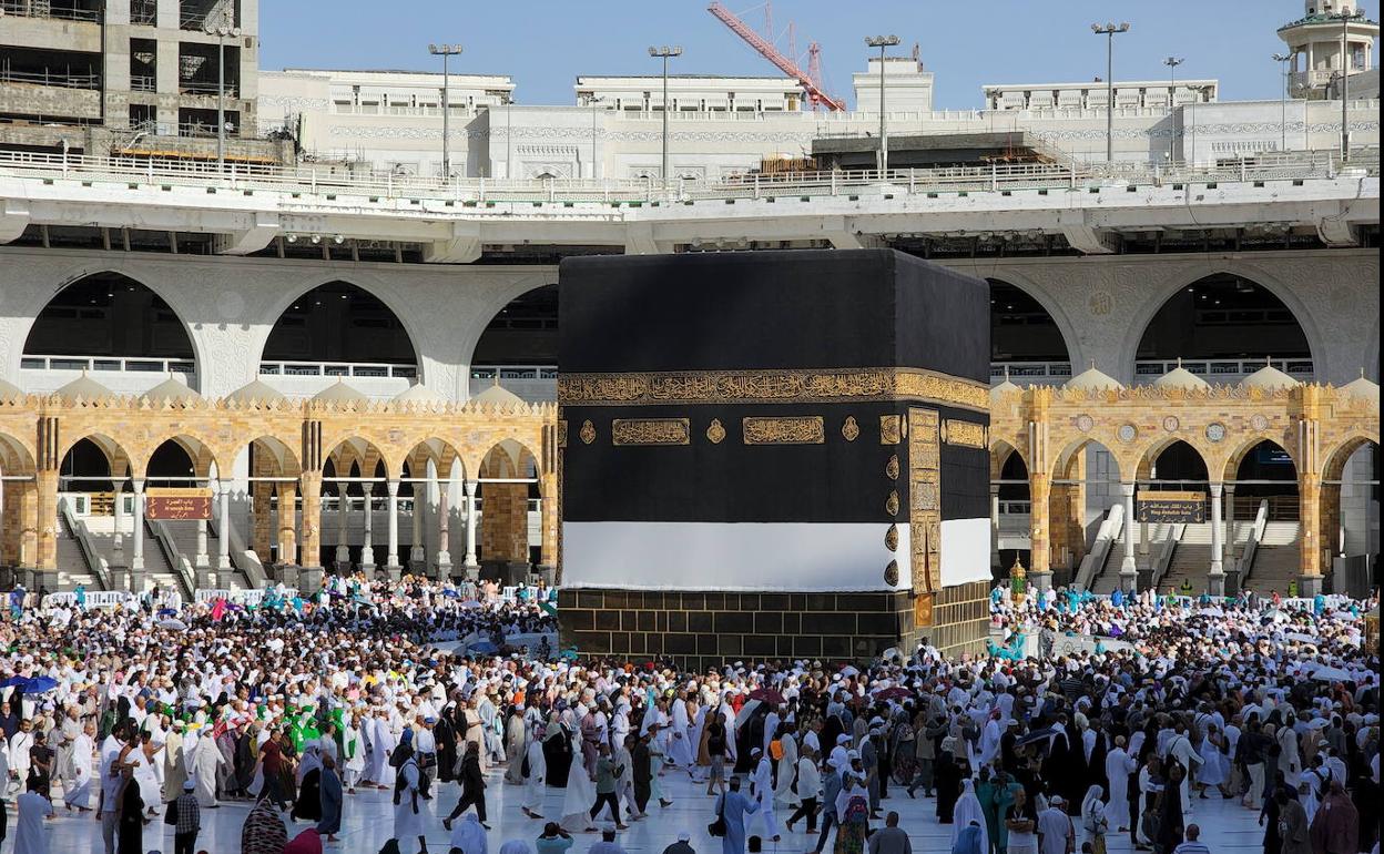 Peregrinación a La Meca durante la celebración del Hajj, a principios de este mes 