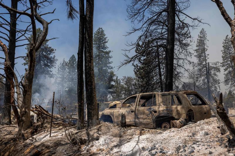 Fotos: Un incendio cercano al Parque de Yosemite (California) pone en peligro sus secuoyas gigantes