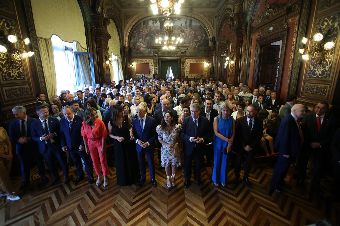 Vista general del salón durante los discursos
