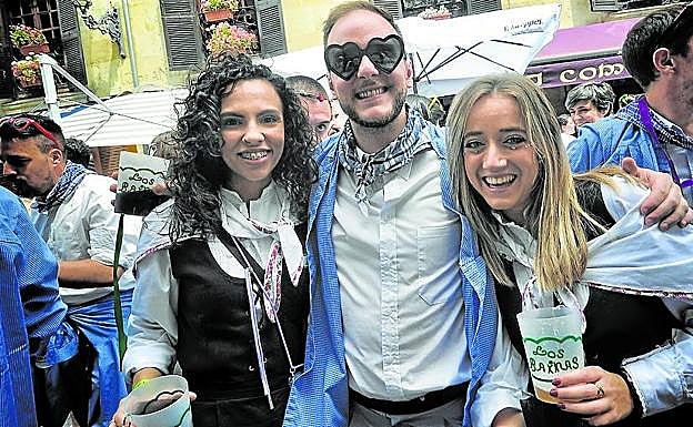 Aiala Rodríguez, Iker Martínez y Ane Domínguez. 