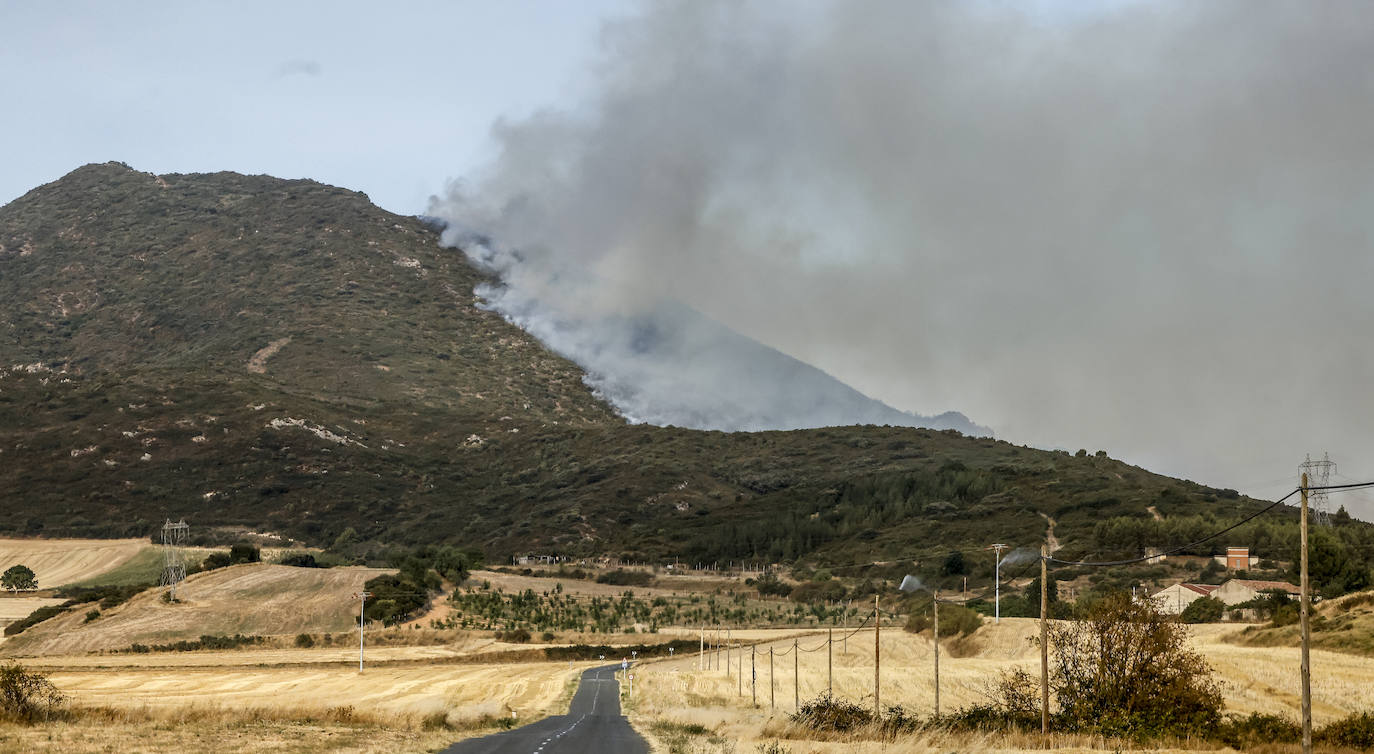 Fotos: Imágenes del incendio declarado en Zambrana