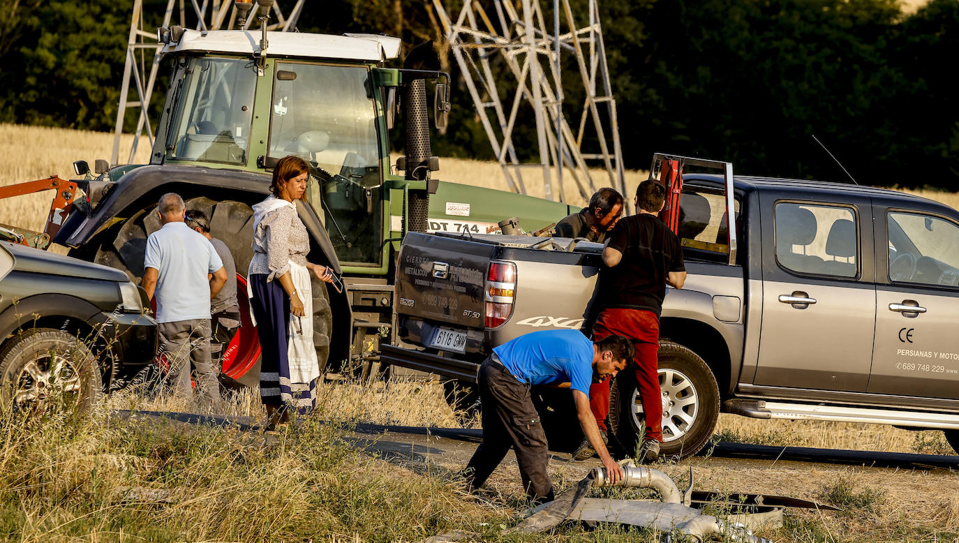 Fotos: Imágenes del incendio declarado en Zambrana