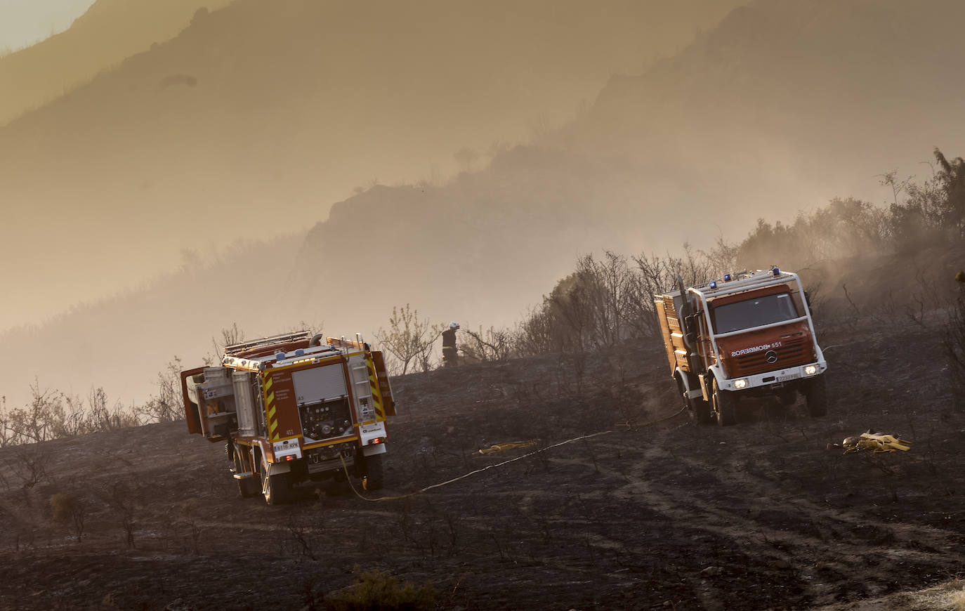 Fotos: Imágenes del incendio declarado en Zambrana