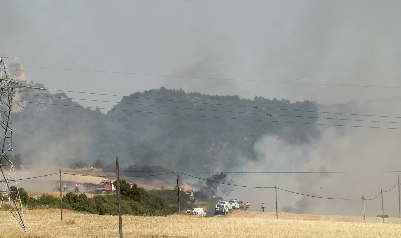 Fotos: Imágenes del incendio declarado en Zambrana