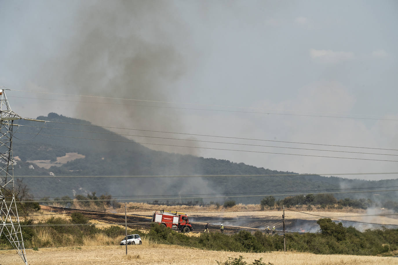 Fotos: Imágenes del incendio declarado en Zambrana