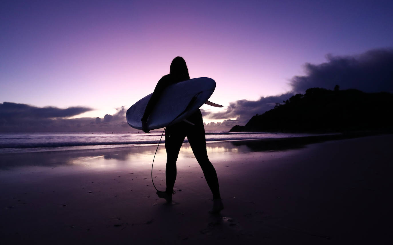 Fotos: Surfeando al amanecer en Australia