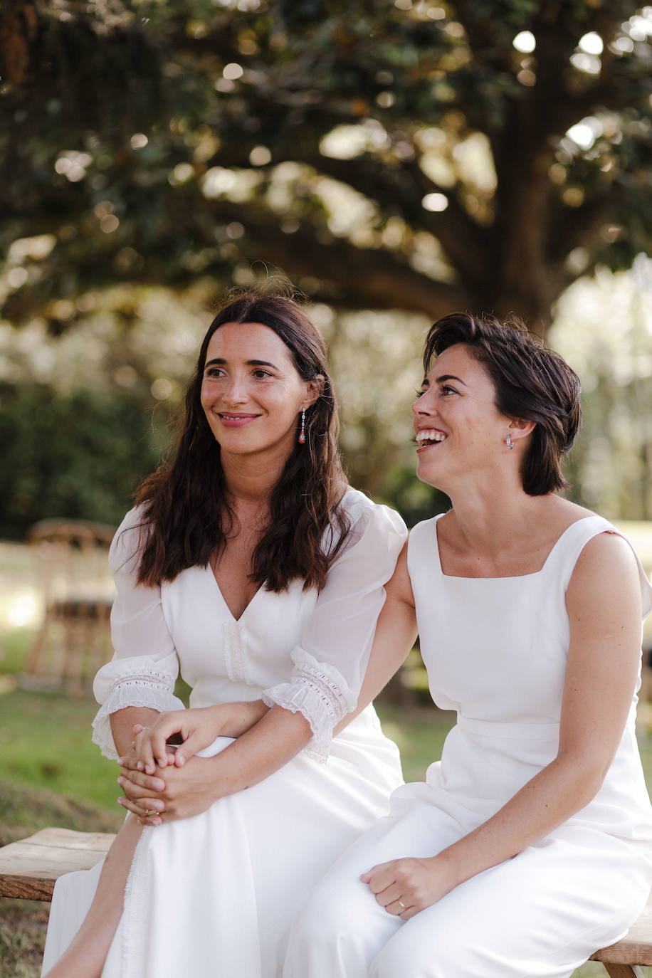 Fotos: De Aste Nagusia al &#039;altar&#039;: Las dos novias «sencillas» unidas por un diseñador vizcaíno en su boda