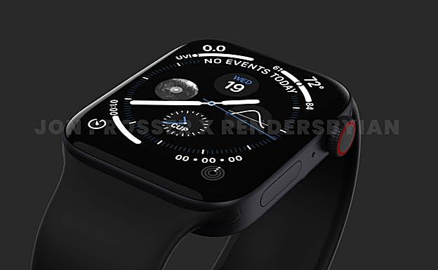 Biseles cuadrados en los nuevos Apple Watch según una imagen conceptual 