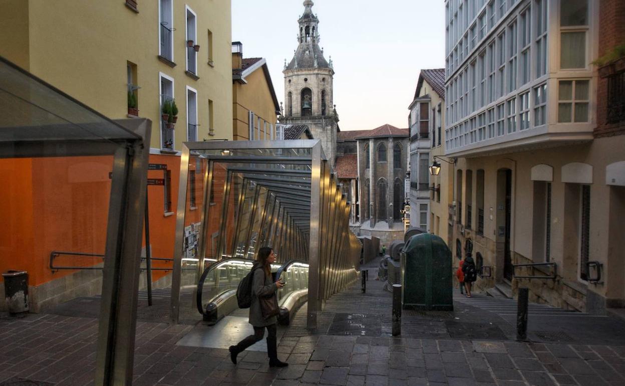 Vista delCasco Viejo, la zona donde más se orina en la calle. 