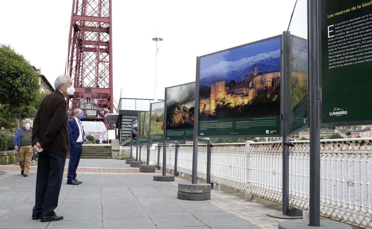 Imágenes gigantes revelarán en el Puente de Bizkaia la «catástrofe» del cambio climático