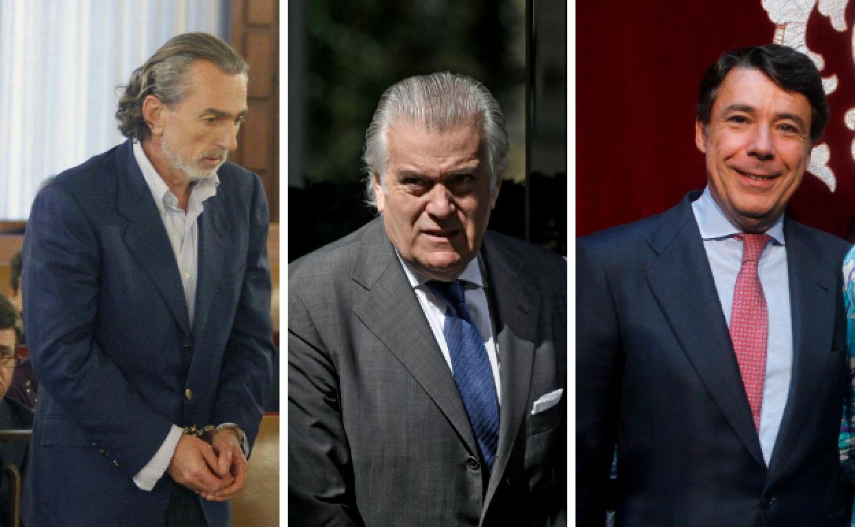 Correa, Bárcenas y González, imputados en varias tramas.