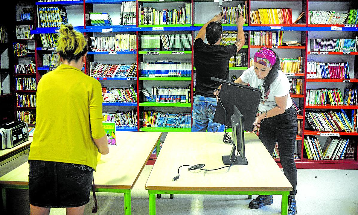En el Colegio Público de Berango ya tienen todo listo para el arranque de las clases.