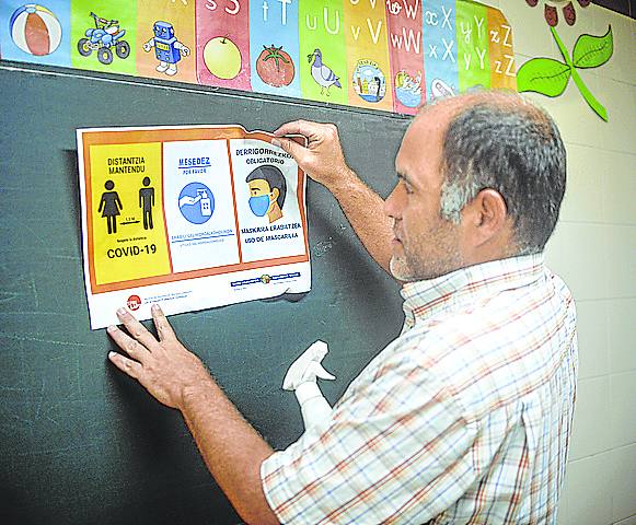 Alfonso Blázquez, de Santa María, en Portugalete.